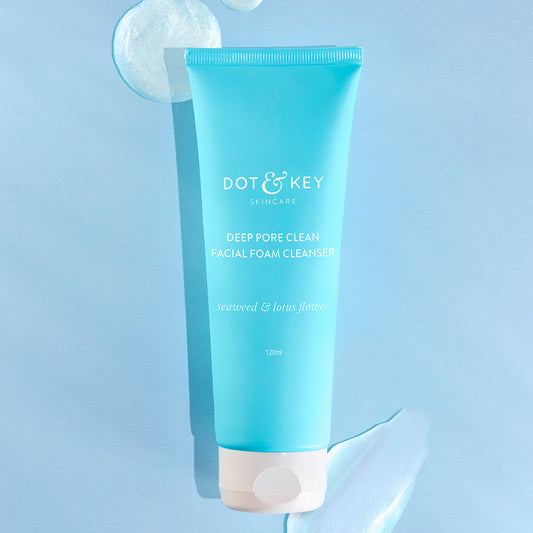 Dot & key barrier+ repair hrydrating gentle face wash