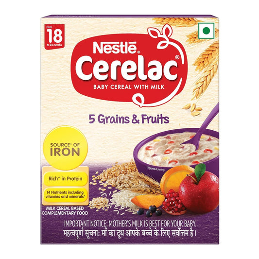 Nestlé cerelacs with milk  5grains & fruits