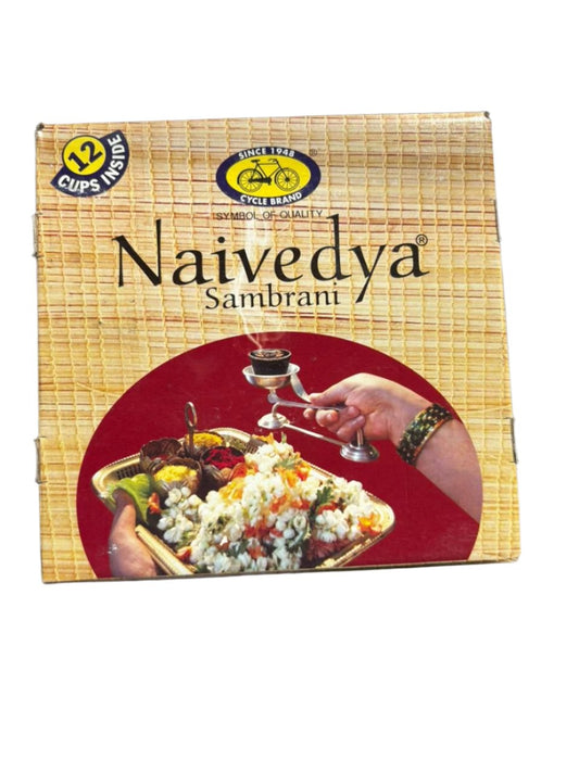 Naivedya Sambrani Dhoop 12pcs + 1 Dhoopstand