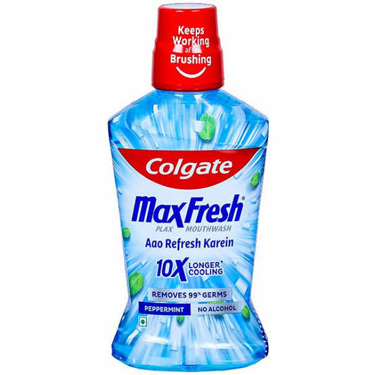 Colgate Max fresh peppermint mouthwash