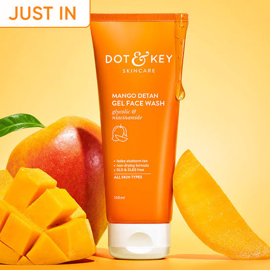 Dot & key  mango detan gel face wash