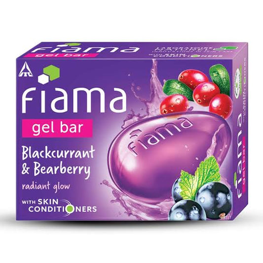 Fiama gel bar black current and Bearberry