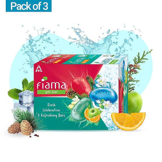 Fiama gel bar fresh celebration 3 refreshing bars